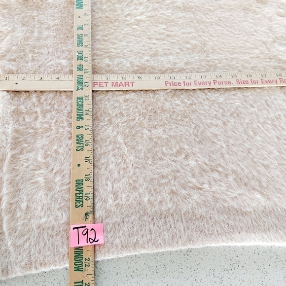 Catherine Malandrino Eyelash Knit Mockneck Sweater Cream Women Medium Fuzzy EUC - Picture 7 of 15